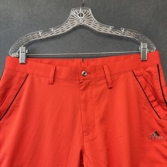 Adidas Men’s Performance Golf Pant Burnt Orange Flat Lightweight Size 34 X 30 - Picture 12 of 16
